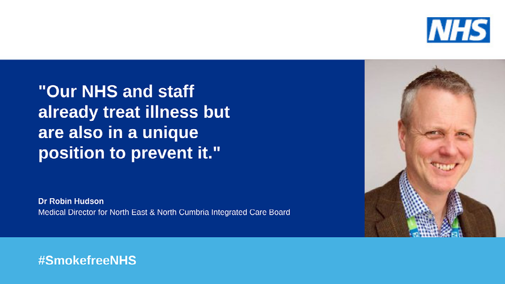 Smoke Free NHS quote from Dr Robin Hudson